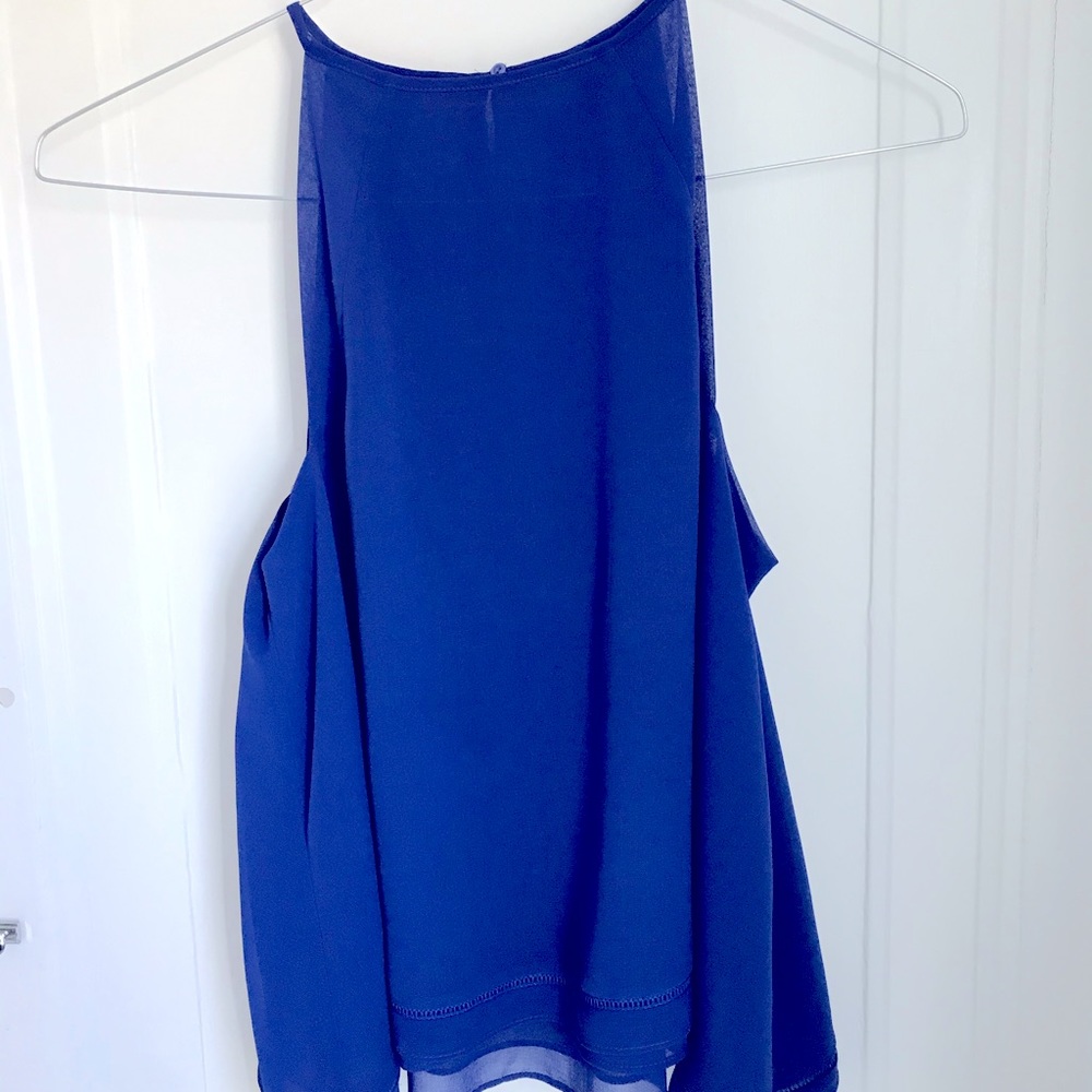 Cobalt blue halter top from Zara